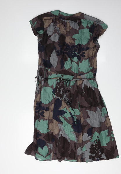 Great Plains Women's Multicoloured XL V-Neck Dress