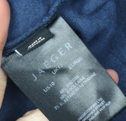 Jaeger Women's Blue Dress, Size 10, with Pockets