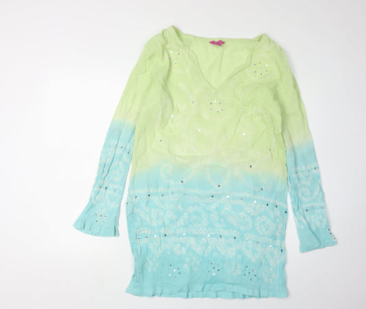 Monsoon Women's Multicoloured Size 16 Tie Dye Dress