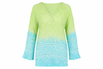 Monsoon Women's Multicoloured Size 16 Tie Dye Dress