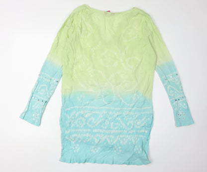 Monsoon Women's Multicoloured Size 16 Tie Dye Dress