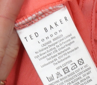 Womens UK Size 8 Ted Baker Pink  T-Shirt