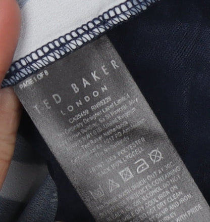 Womens UK Size 12 Ted Baker Blue  Blouse