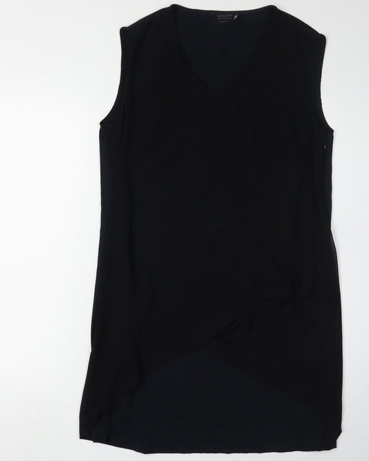 AllSaints Women's Black Asymmetric Dress UK 14
