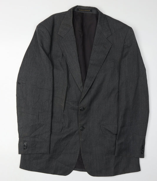 Mens UK Size 40 Marks and Spencer Regular Grey Suit Jacket