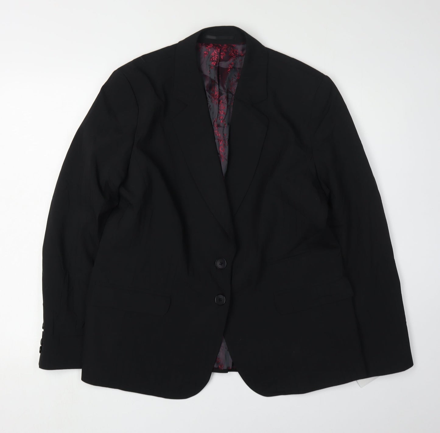 ClubClass Women's Black Suit Jacket, Size 16, Classic Fit