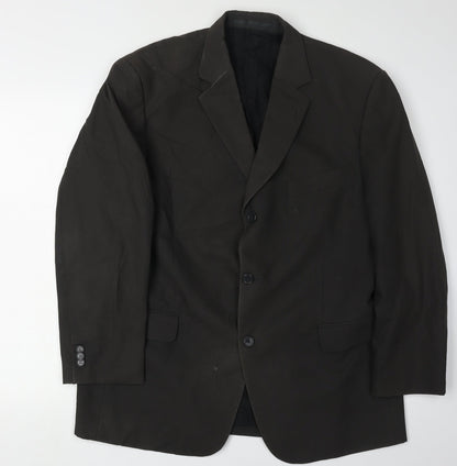 Mens UK Size 42 Scott & Taylor Regular Black Suit Jacket