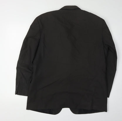 Mens UK Size 42 Scott & Taylor Regular Black Suit Jacket