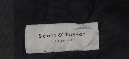 Mens UK Size 42 Scott & Taylor Regular Black Suit Jacket
