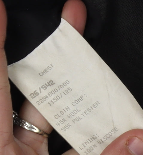 Mens UK Size 42 Scott & Taylor Regular Black Suit Jacket