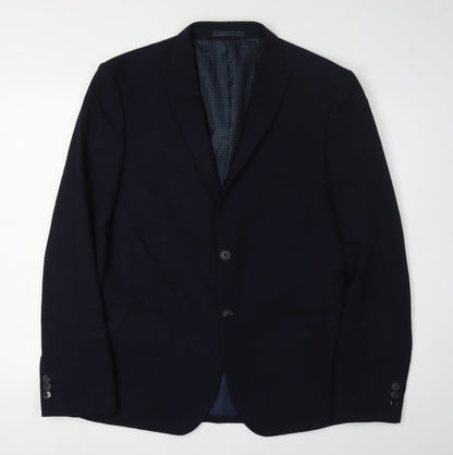 Mens UK Size 42 Marks and Spencer Regular Blue Suit Jacket