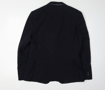 Mens UK Size 42 Marks and Spencer Regular Blue Suit Jacket