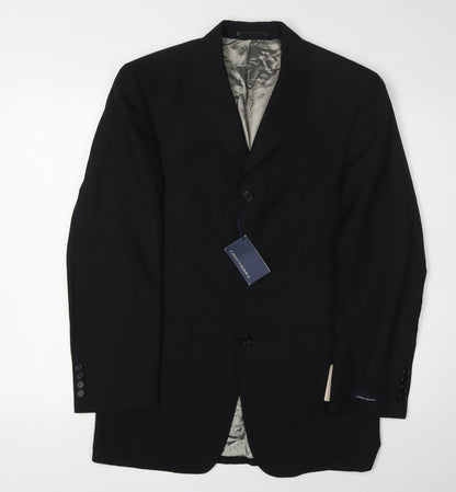 Mens UK Size 34 Lino Vierra Regular Black Suit Jacket