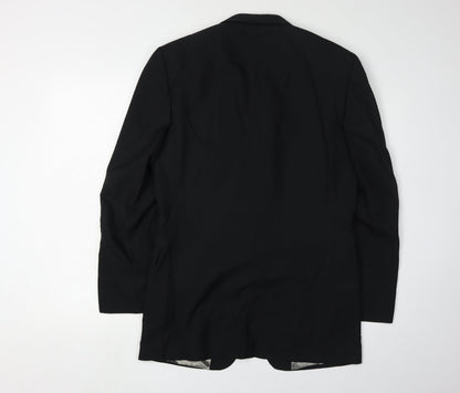 Mens UK Size 34 Lino Vierra Regular Black Suit Jacket