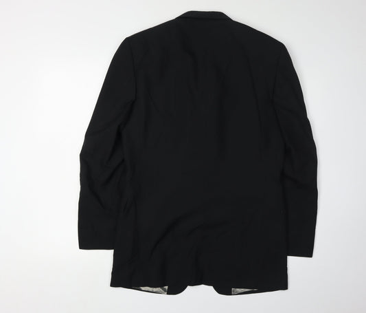 Mens UK Size 34 Lino Vierra Regular Black Suit Jacket