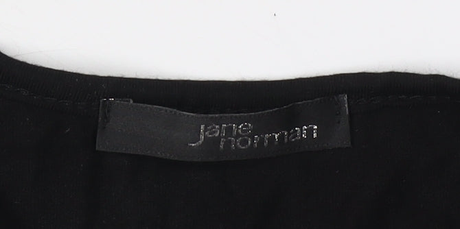 Jane Norman Women's Black Sequin Tank Top Size 16