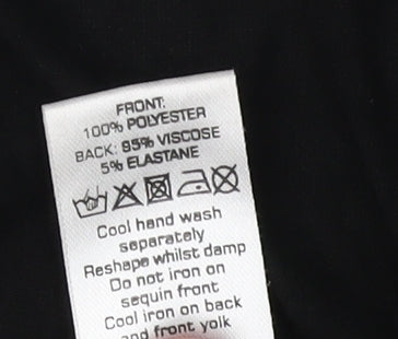 Jane Norman Women's Black Sequin Tank Top Size 16