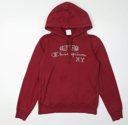 Champion Red Unisex Adults Pullover Hoodie M