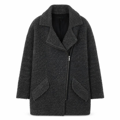 Womens UK Size S Mango Grey Overcoat