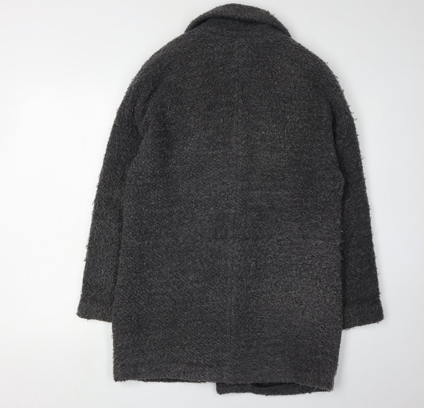 Womens UK Size S Mango Grey Overcoat