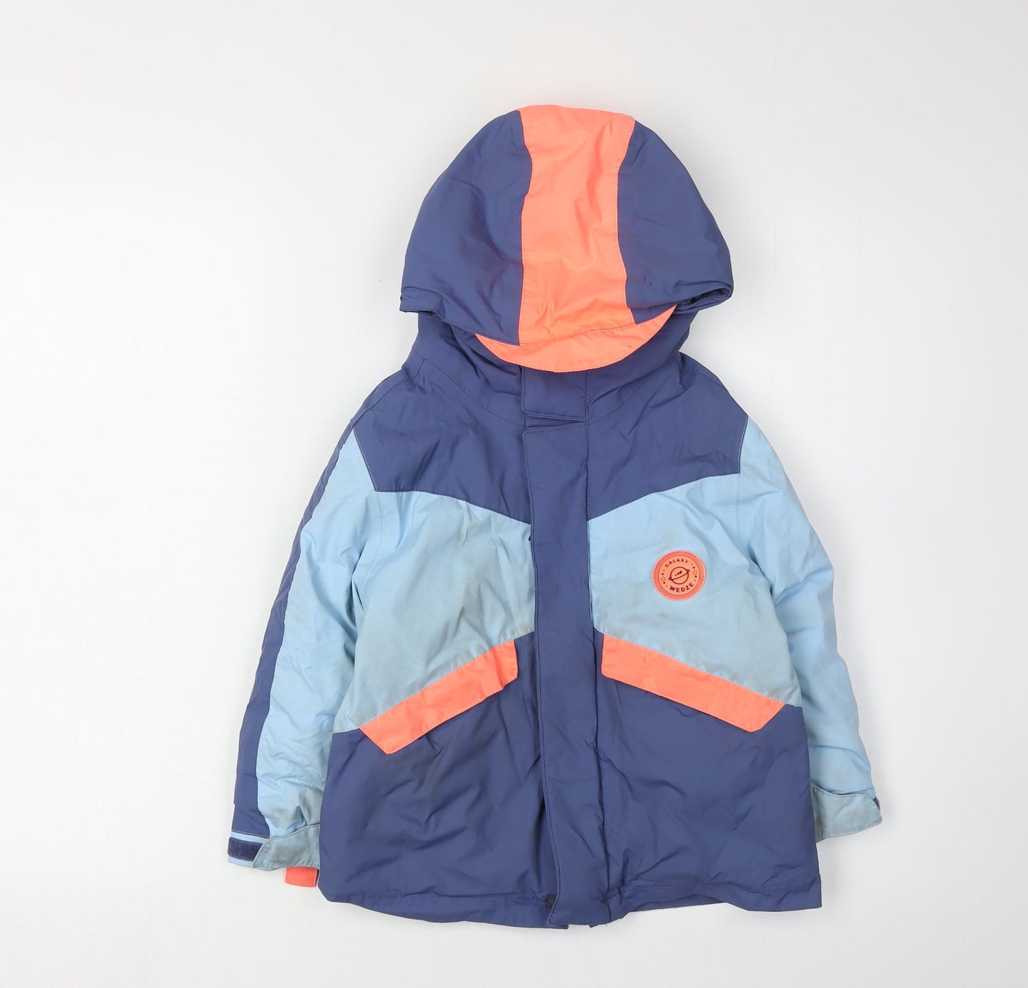 Decathlon Girls' Blue Parka Jacket 3-4 Years Waterproof