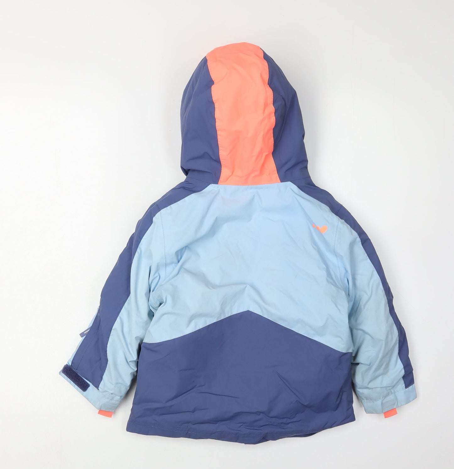Decathlon Girls' Blue Parka Jacket 3-4 Years Waterproof