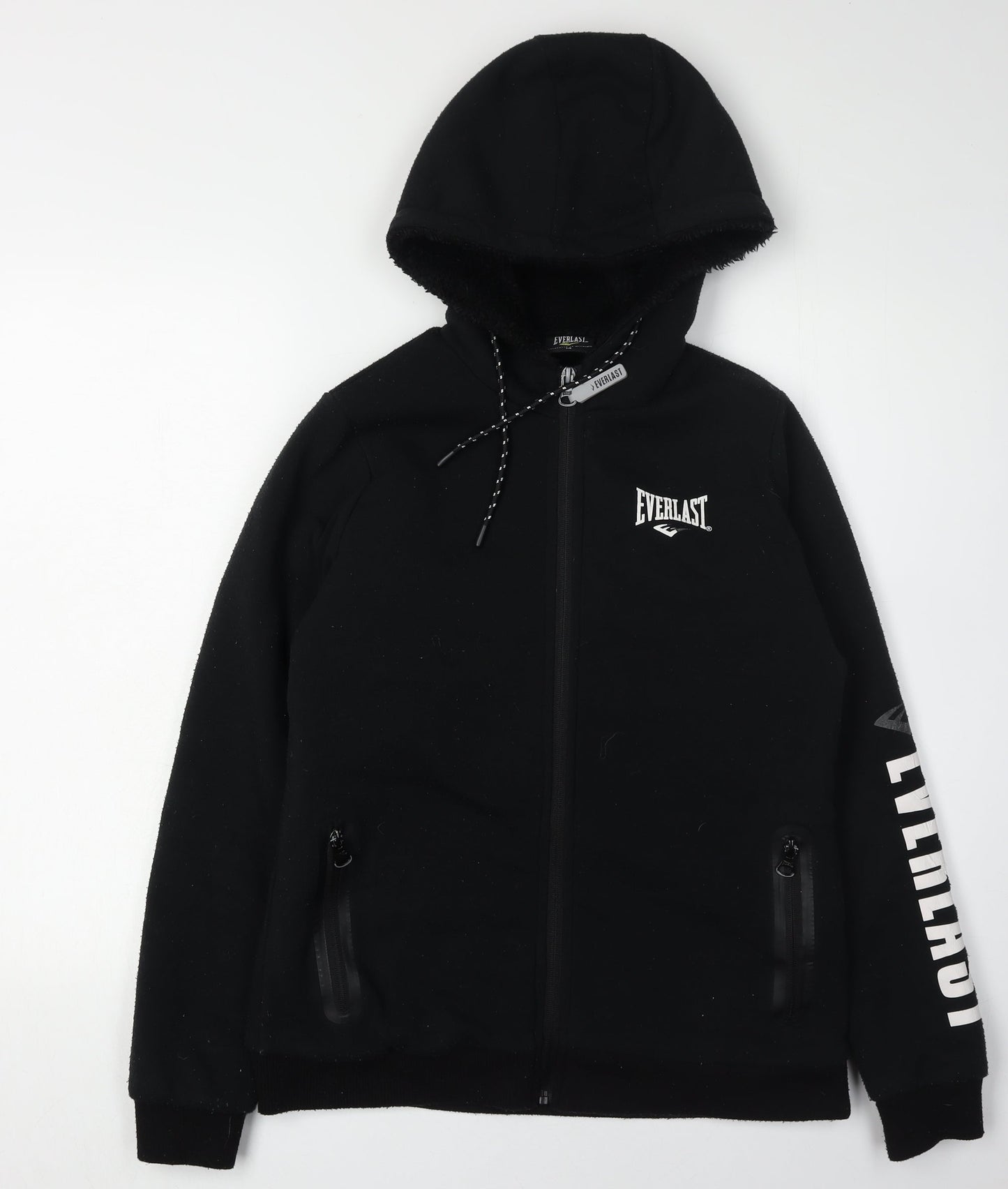 Everlast Women's Black Full Zip Hoodie, Size 14