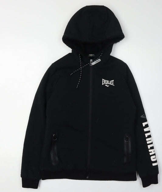 Everlast Women's Black Full Zip Hoodie, Size 14