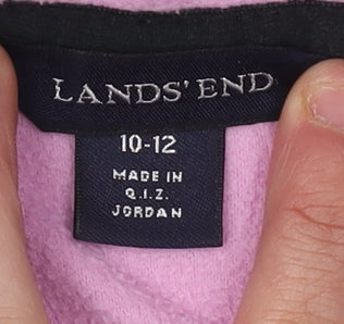 Womens UK Size 12 Lands' End Pink Pullover Sweatshirt