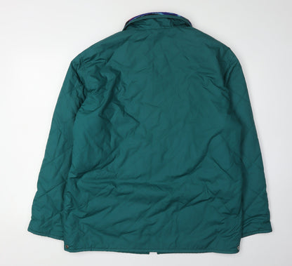 FILA Women's Green Quilted Jacket Size 16
