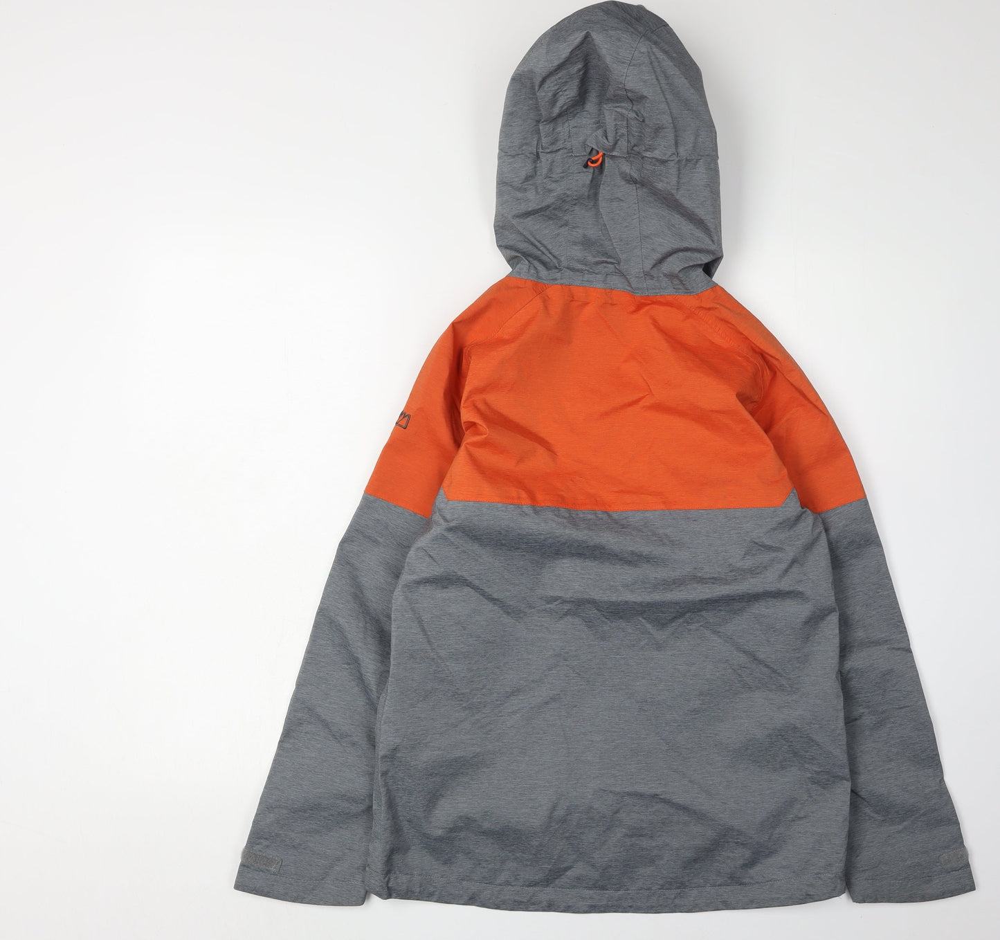 Skogstad Boys Parka Jacket, Orange/Grey, 12 Years
