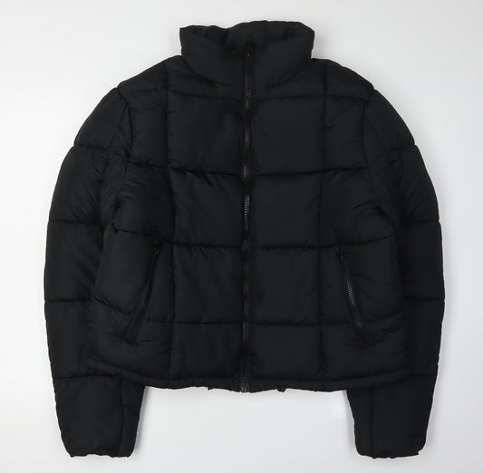 ASOS Design Women's Black Puffer Jacket M