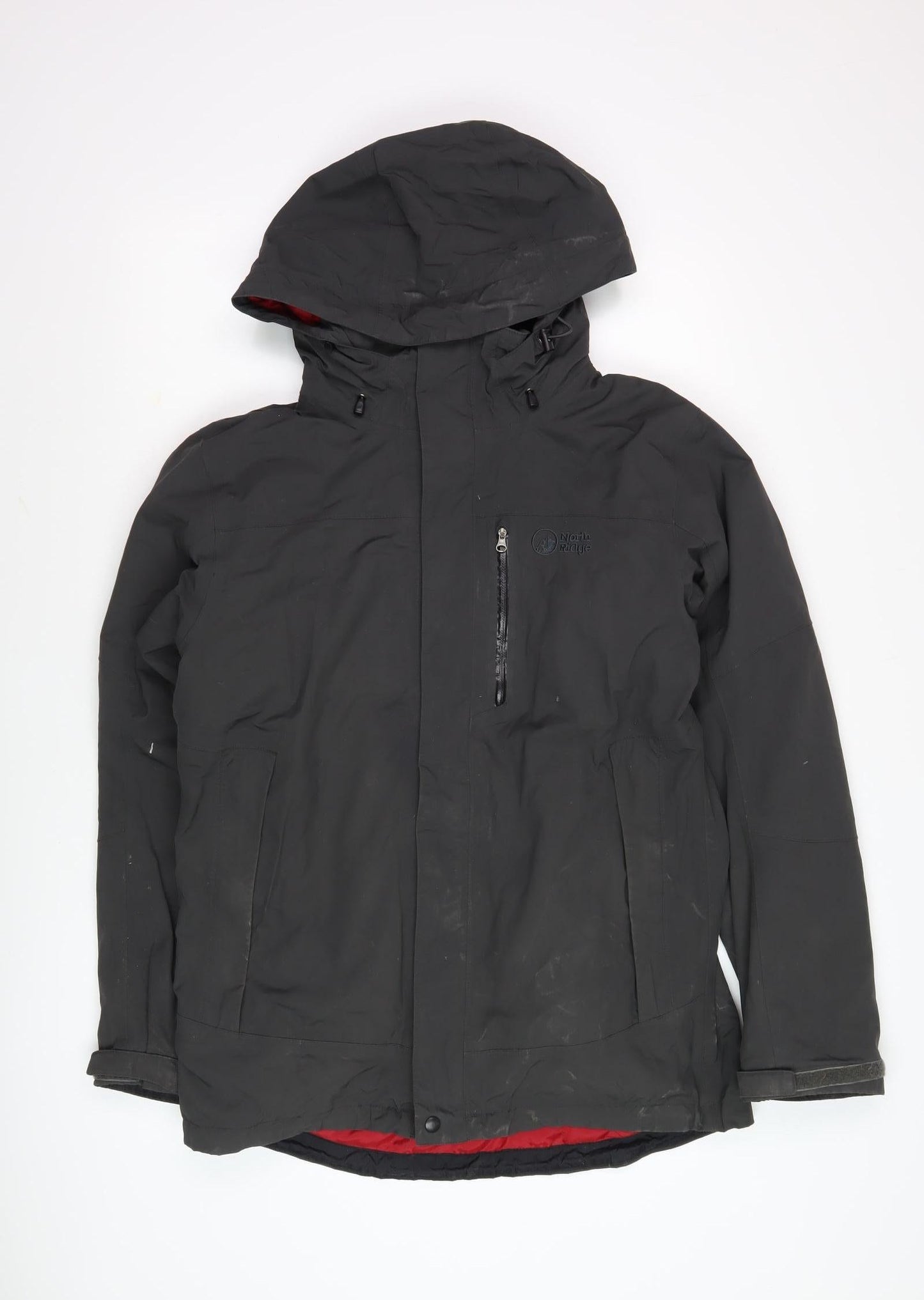 Mens UK Size M North Ridge Black Parka Coat