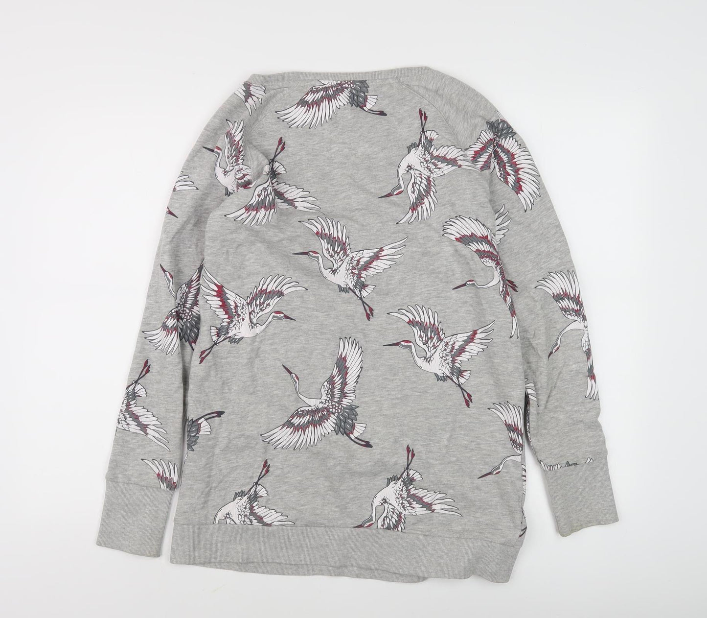 ONLY Women's Grey Animal Print Pullover Sweatshirt - S