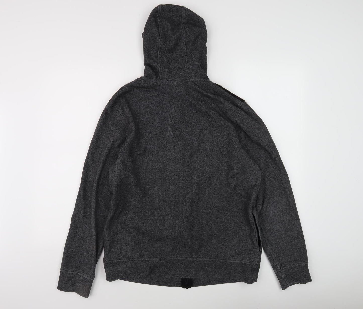 Mens UK Size L JACK & JONES Black Full Zip Hoodie