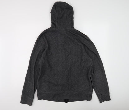 Mens UK Size L JACK & JONES Black Full Zip Hoodie