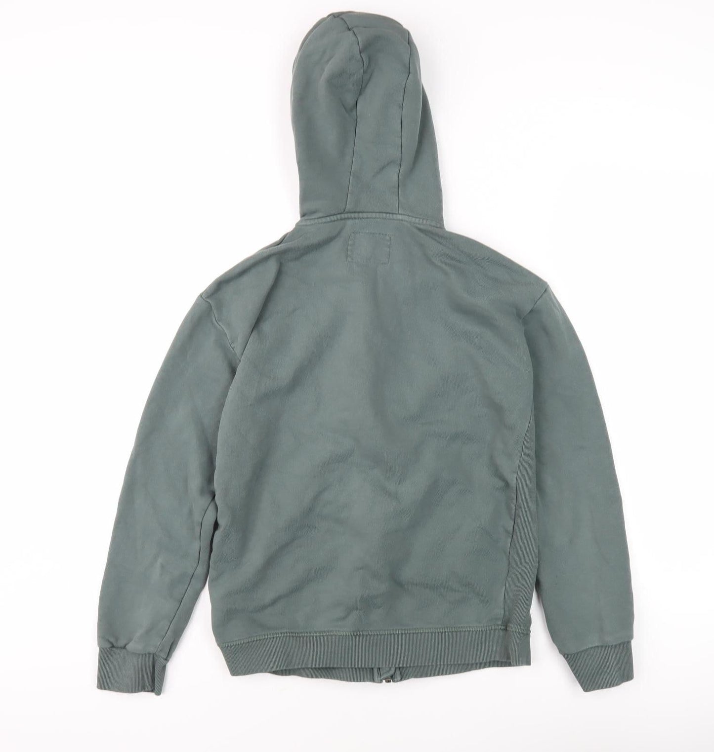 Marks and Spencer Boys Green Full Zip Hoodie 13-14 Years
