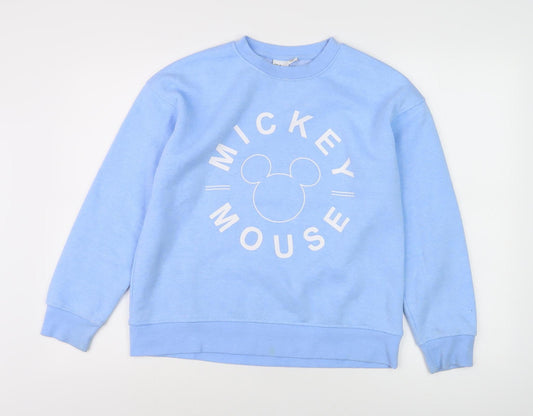 Womens UK Size XS Disney Blue Pullover Sweatshirt