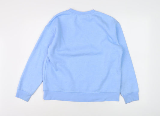 Womens UK Size XS Disney Blue Pullover Sweatshirt