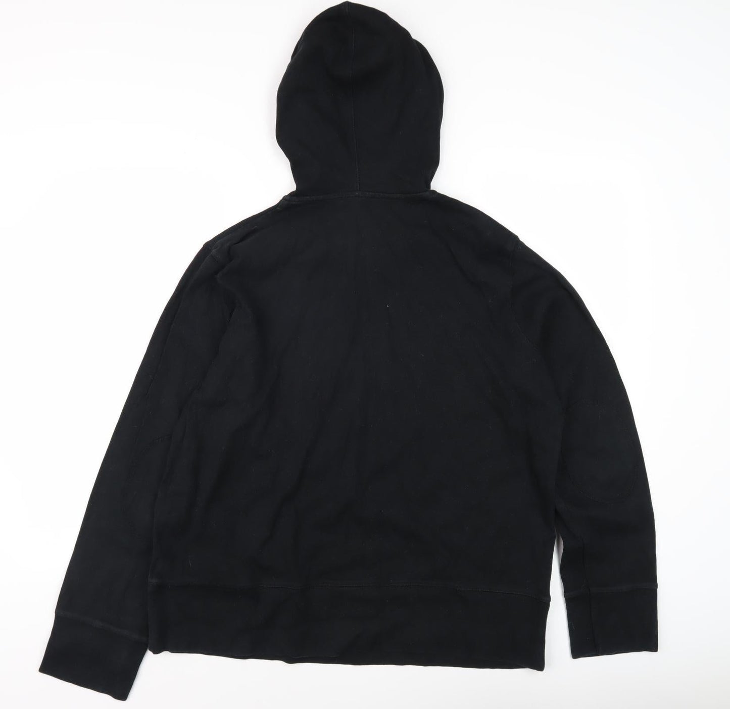 Soft Grey Men's Black Pullover Hoodie - Size L