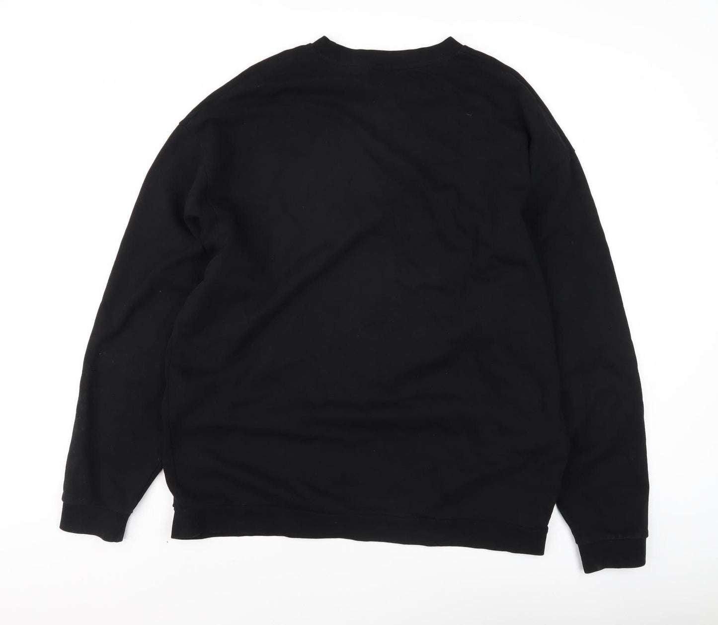 Mens UK Size M ASOS Black Pullover Sweatshirt