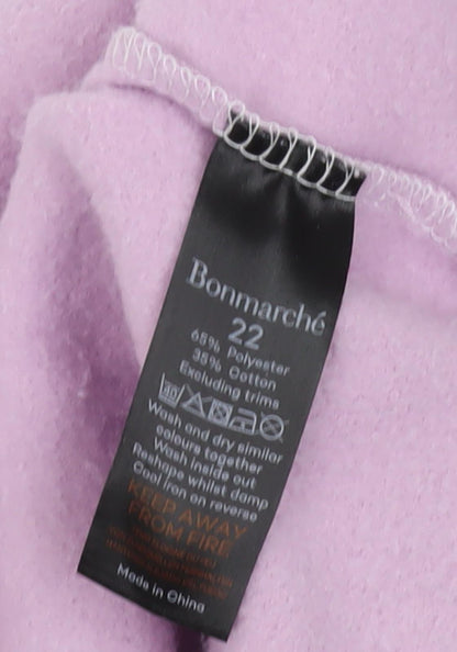 Bonmarché Women's Purple White Sweatshirt Size 22