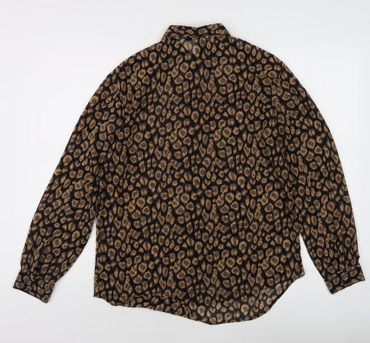 Next Women's Multicoloured Animal Print Blouse, Size 8