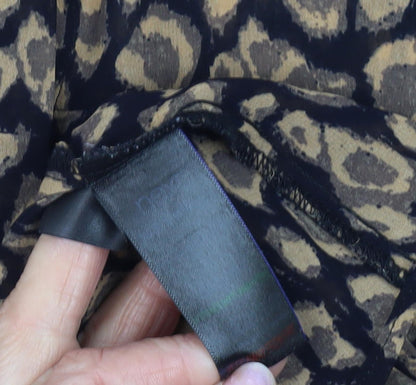 Next Women's Multicoloured Animal Print Blouse, Size 8