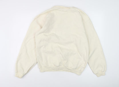 Mens UK Size S FILA Beige Pullover Sweatshirt