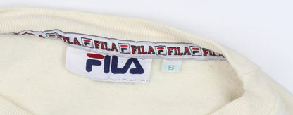 Mens UK Size S FILA Beige Pullover Sweatshirt