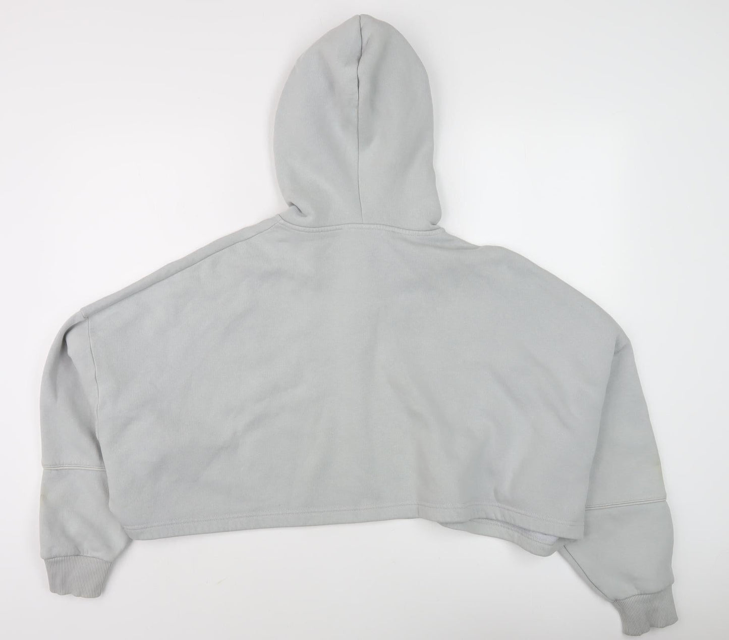 Grey Women's Full Zip Hoodie, Size M, Relaxed Fit