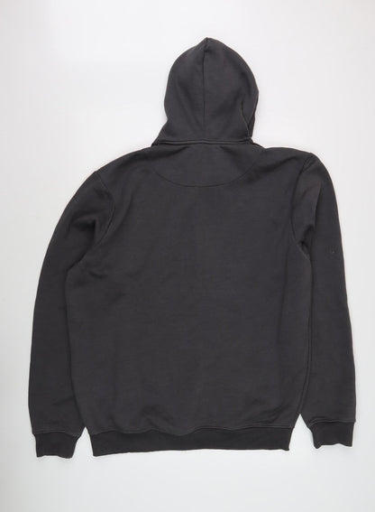 Mens UK Size L boohooMAN Black Pullover Hoodie