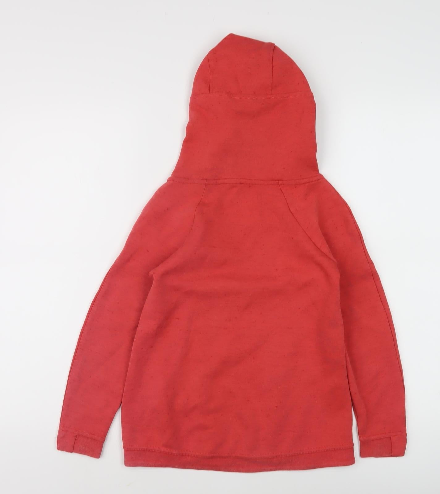 Nike Boys Red Pullover Hoodie XS Sporty Logo Design