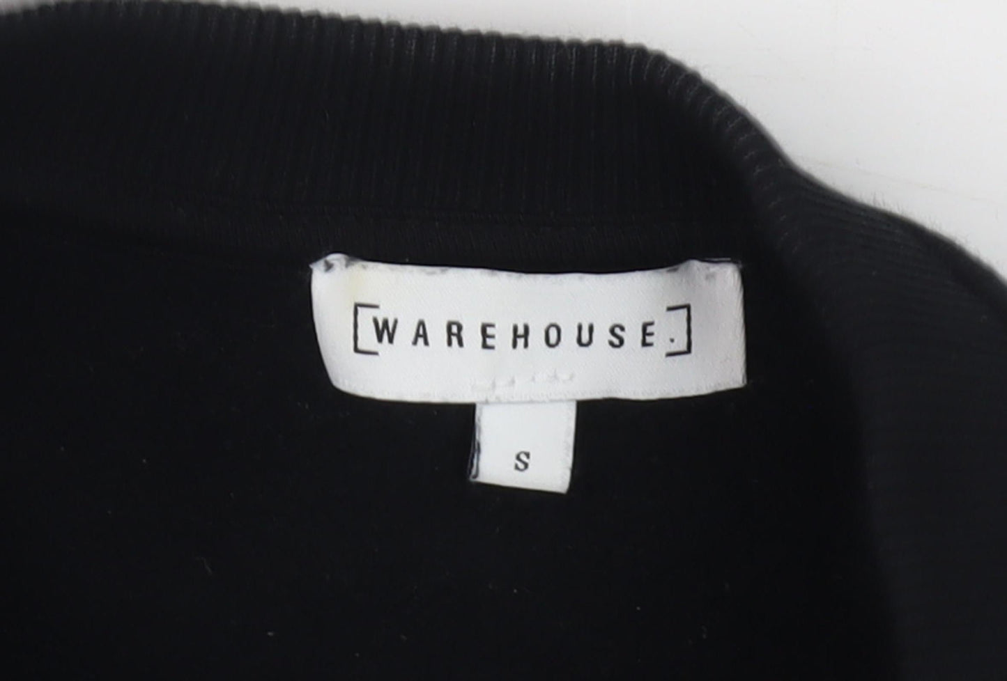 Warehouse Women's Black Sequin Sweatshirt, S